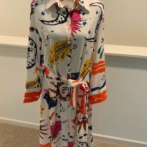 Sunday Up size medium Multicolor Abstract Long Sleeve Dress